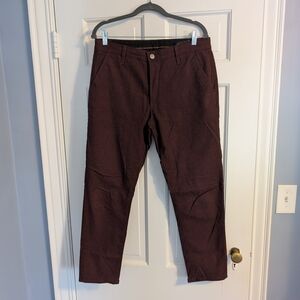 AG Adriano Goldschmied Women's Burgundy Boyfriend Jeans